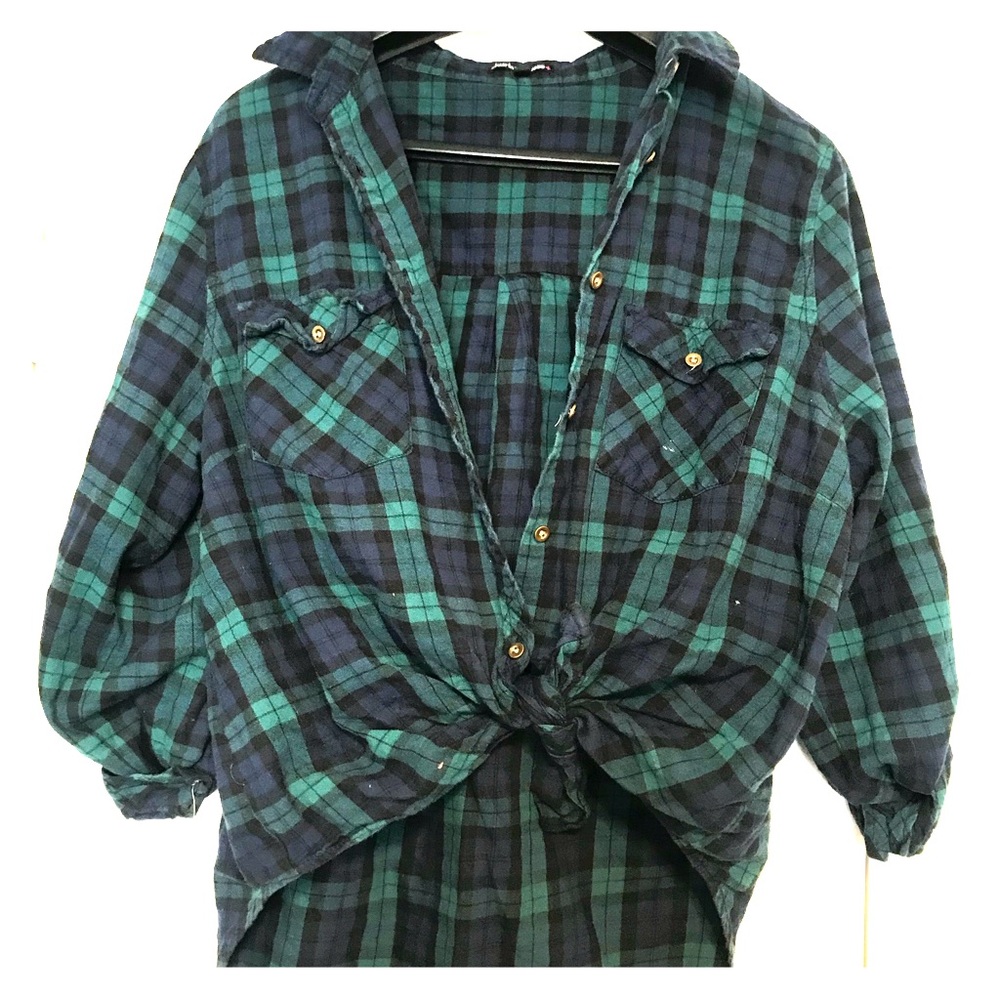 Green and Navy Flannel
